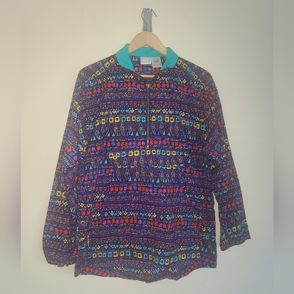 Vintage Nike printed Anorak rain pullover size  small